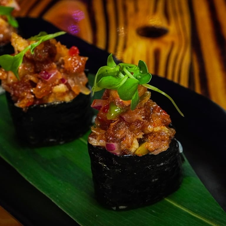 Delicious Rainbow Roll at Our Japanese Sushi Bar